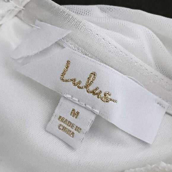 Lulus Ruched Romantic White Mesh Off-the-Shoulder Mermaid Maxi Dress, Size M - Picture 9 of 16